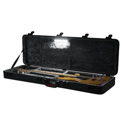 Gator Cases Molded Flight Case for Strat/Tele Style Electric Guitars with TSA Approved Locking Latch, (GTSA-GTRELEC)