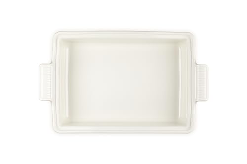 Le Creuset Stoneware Heritage Covered Rectangular Casserole, 4 qt. (12" x 9"), Cerise