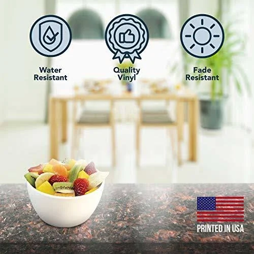 Instant Granite Counter Top Self-Adhesive Vinyl Laminate Sheets, Great as Kitch