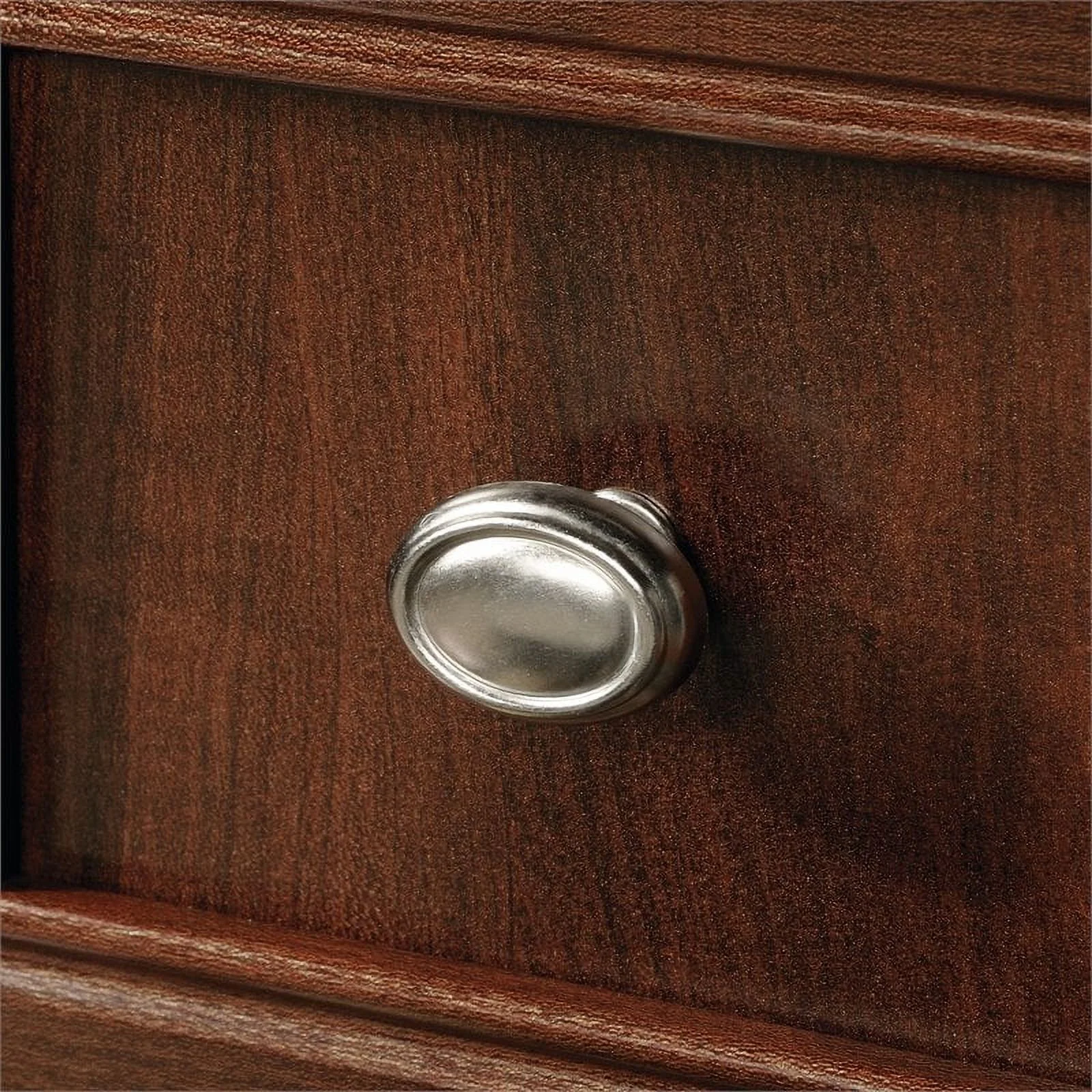 Kingfisher Lane Contemporary Wood Computer Desk with Hutch in Cherry