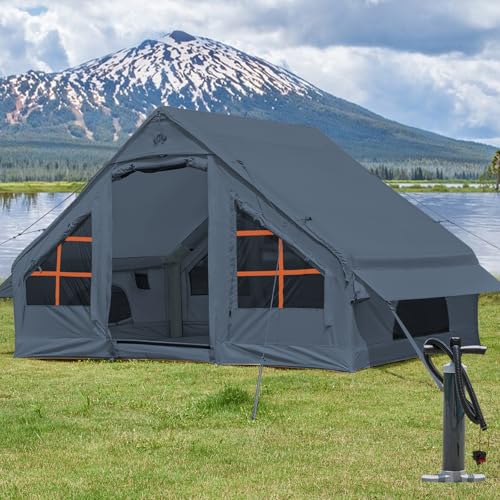 Inflatable Tent with Pump,4-6 Person Instant Glamping Camping Tents House