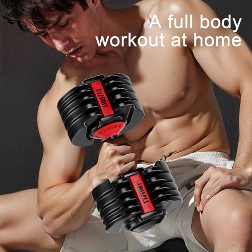 Adjustable Dumbbells Set of 2，Free Weights Dumbbells Set，Adjustable Dumbbell Set，52.5 lbs pair 105 lbs，15 in 1，for Men/Women Gym Equipment for Home