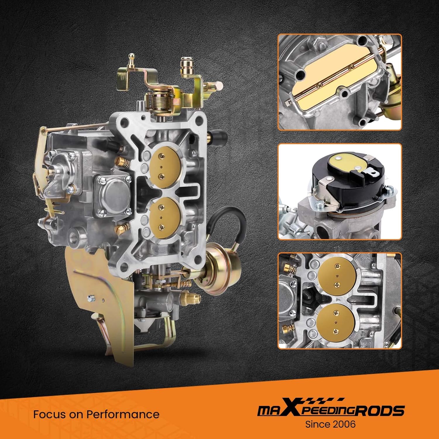 maXpeedingrods 2 Barrel Carburetor for Ford 289 302 351 Cu F100 F250 F350 Mustang Comet