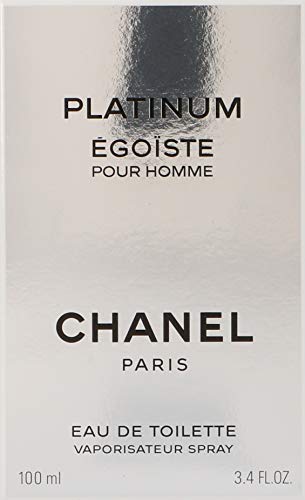 Egoiste Platinum by Chanel for Men, Eau De Toilette Spray, 3.4 Ounce