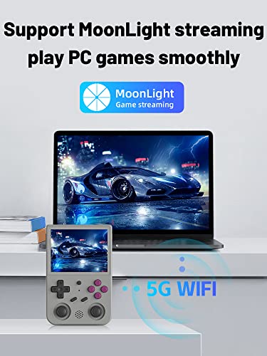 RG353V Retro Video Handheld Game Console 3.5" IPS Screen Android 11 and Linux System RK3566 64bit Game Player 64G TF Card Built-in 4450 Classic Games