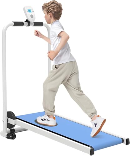 Foldable Kids Treadmill - Self-Propelled Indoor Exercise Equipment for Ages 3-15