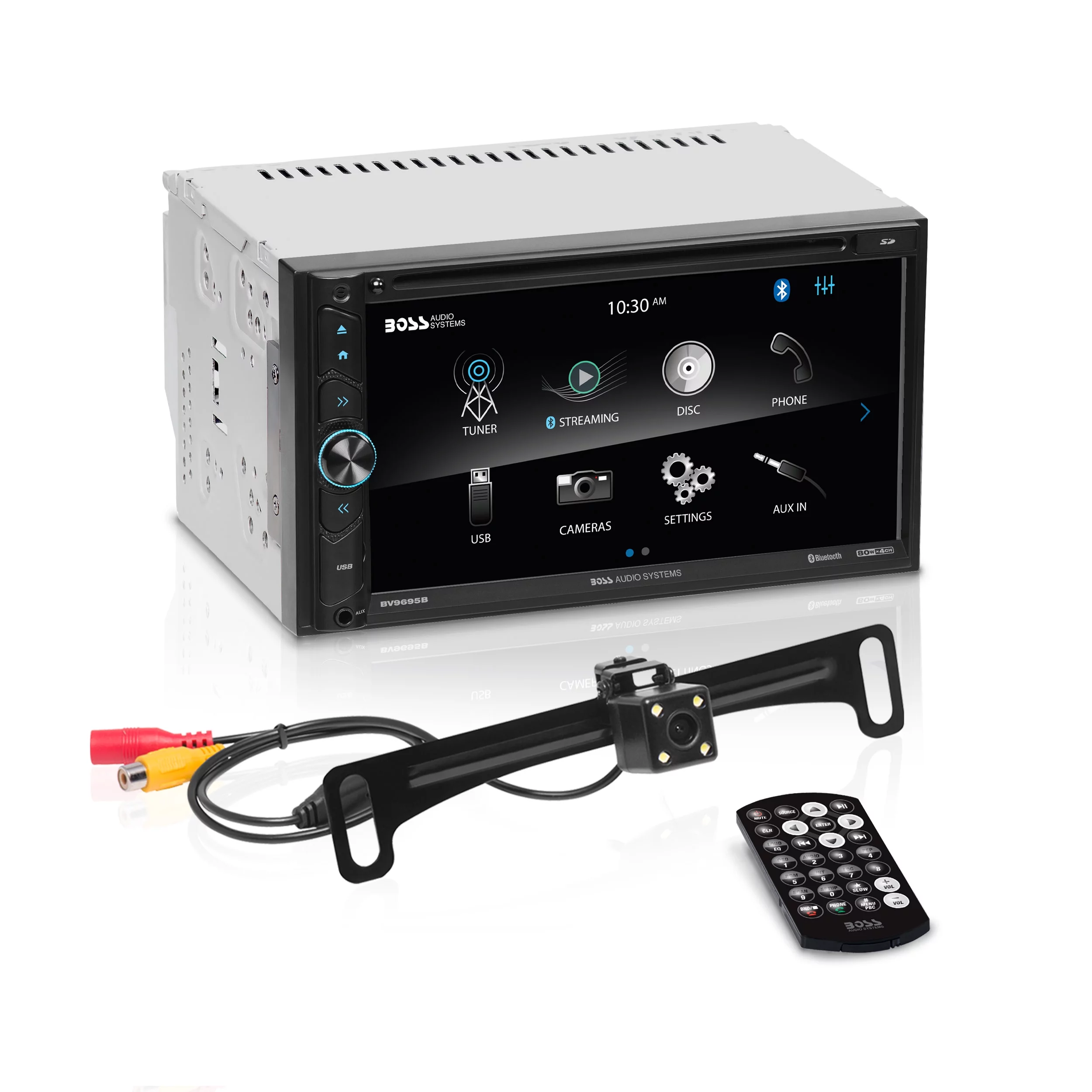 BOSS Audio Systems BVB9695RC Car Audio Stereo System - 6.95 Inch Double Din, Touchscreen, Bluetooth Audio and Calling Head Unit, SD, CD Player