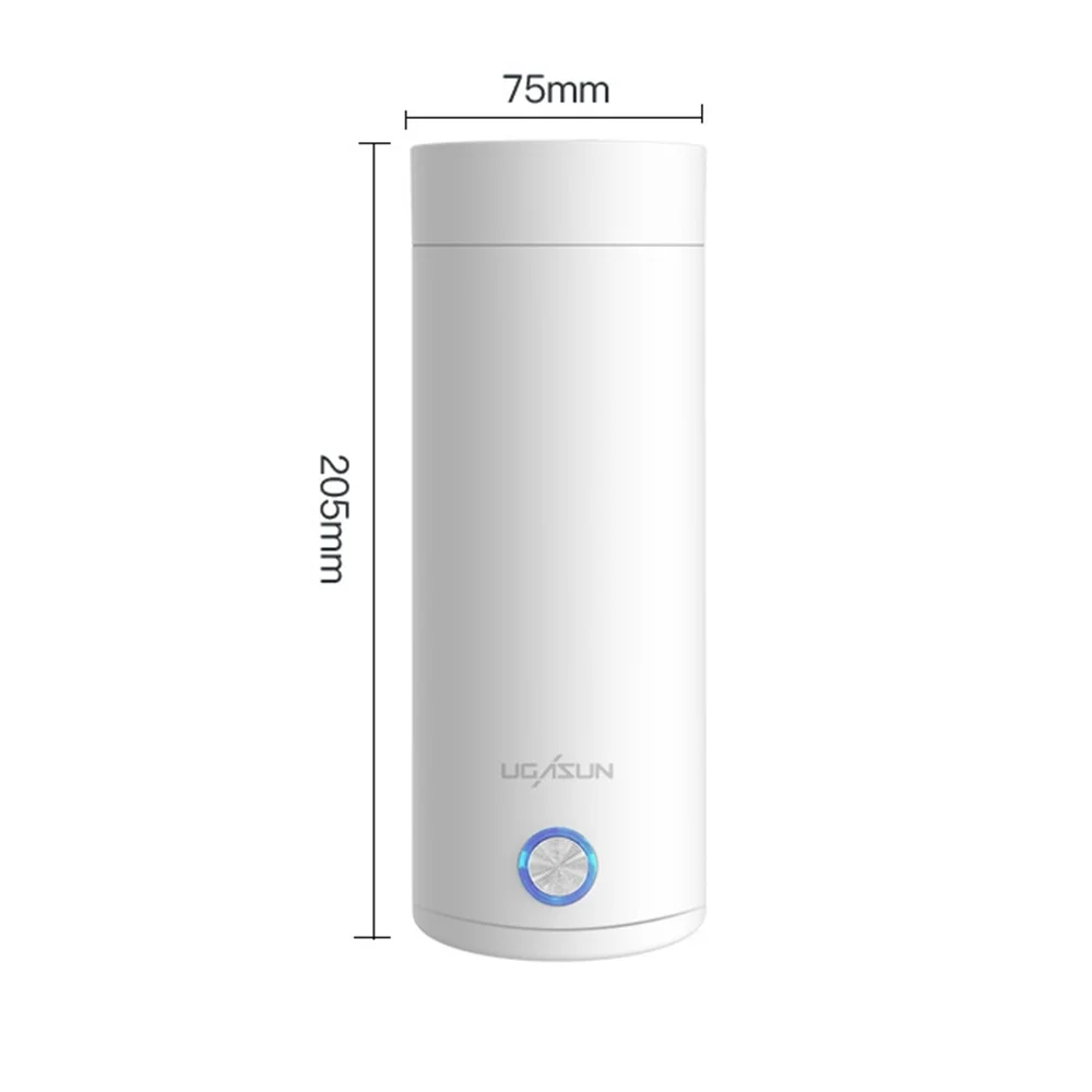 Electric Heating Cup 400ML Mini Portable Kettle Cup Temperature Controlled Smart Thermos Automatic Wellness Kettle Insulated Cup