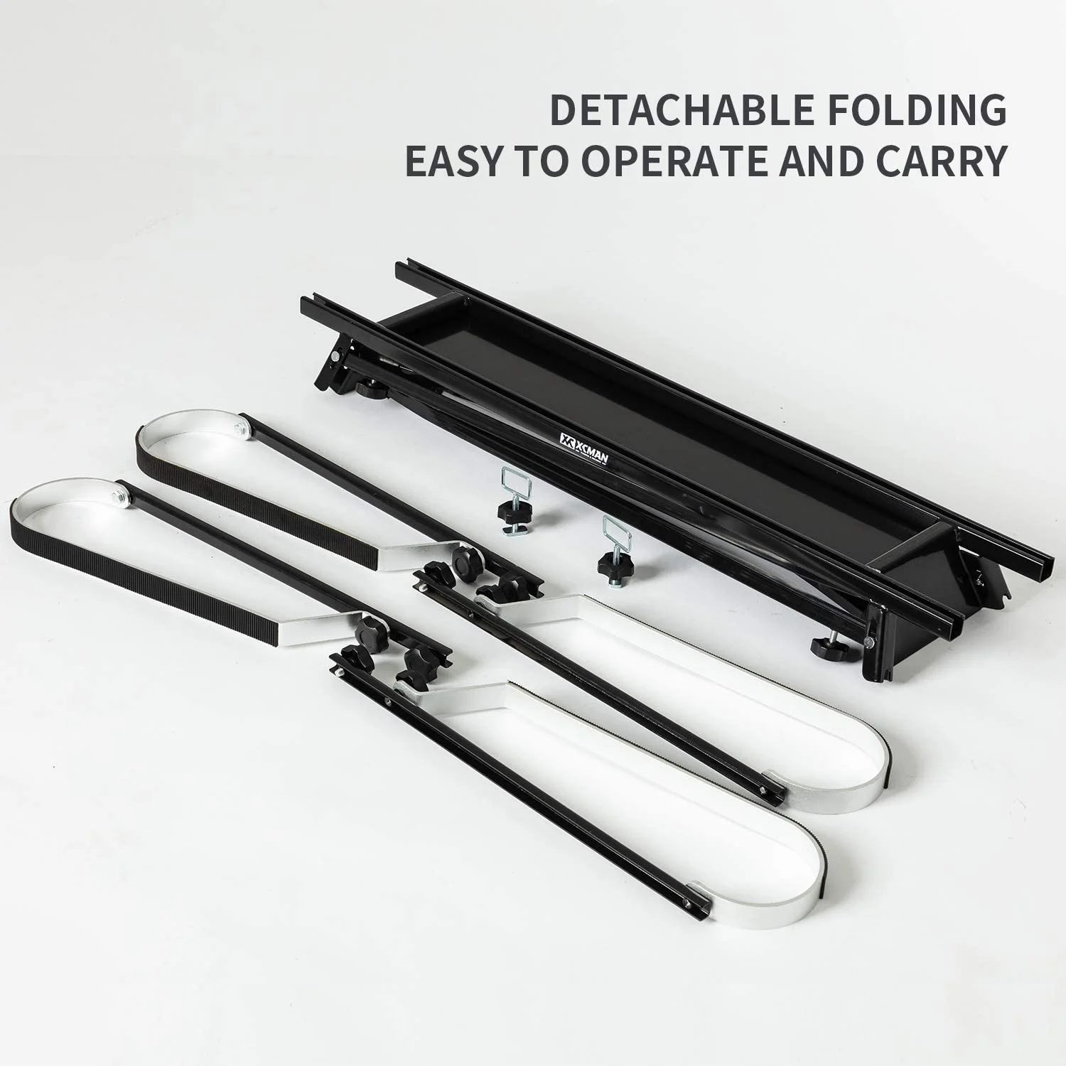 XCMAN Cross Country Nordic Ski Double Waxing Profile Bench with Foldable Legs for Traveling,Adjustable Waxing Profile Length 47.2 to 78.7inch