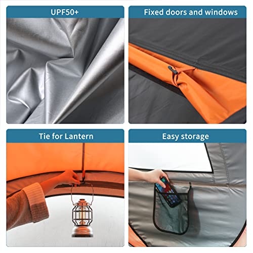 EchoSmile Camping Instant Pop Up Tent, 2/4/6/8/10 Person, Water Resistant Dome, Easy Setup for Camping Hiking and Outdoor, Portable with Carry Bag