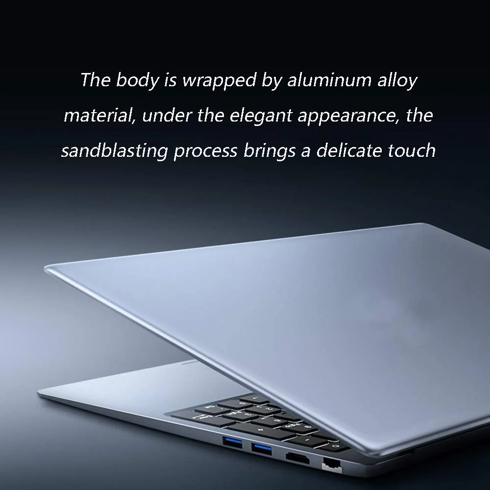 Household items 15.6-inch Laptop, high-end Gaming Computer, Thin and Light Portable Laptop, 4000mAh high-Capacity Computer, Suitable for Students