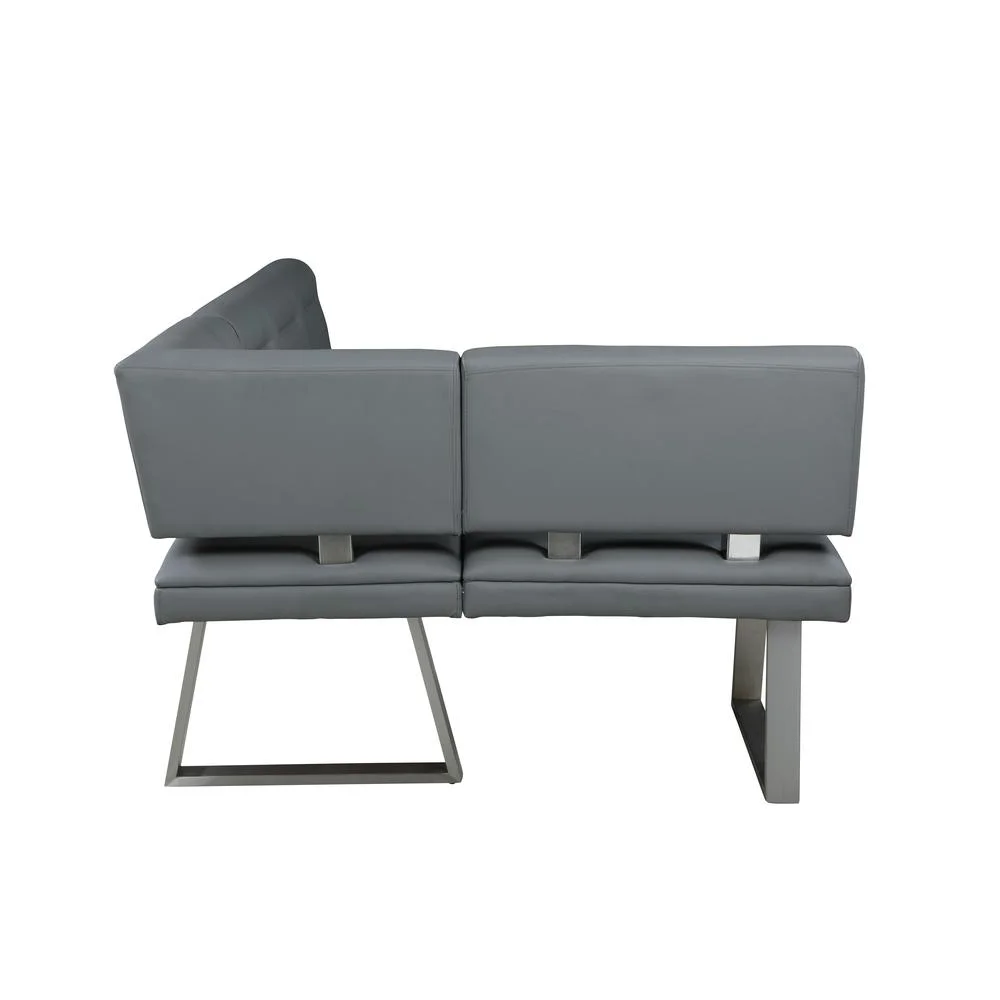 Tufted Reversible Nook in Gray