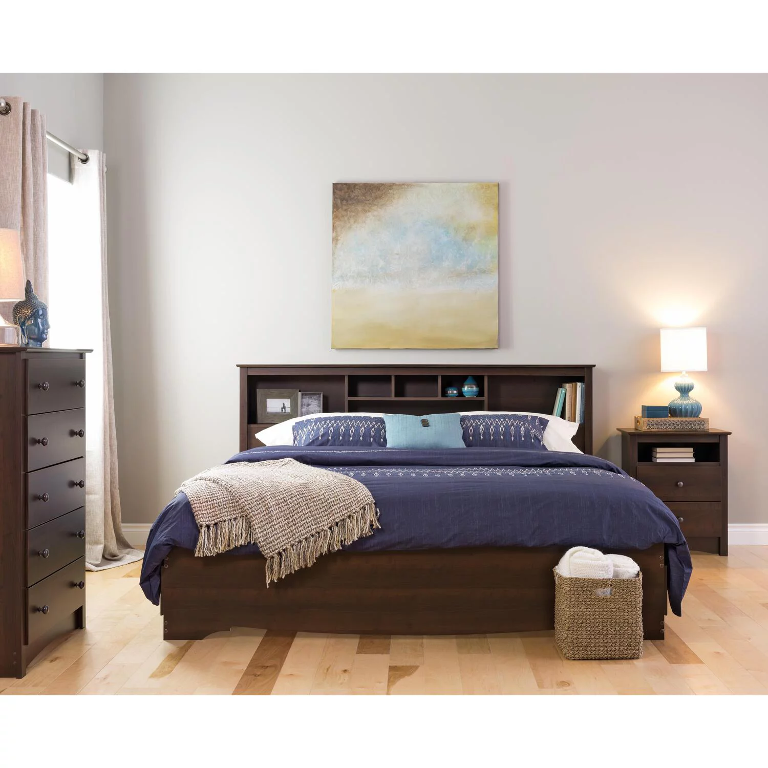 Prepac Fremont 5 Drawer Chest in Espresso Finish