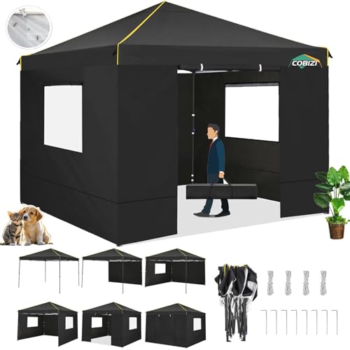 10x10 Pop Up Canopy Tent with 4 Sidewalls and Mesh Windows 2.0