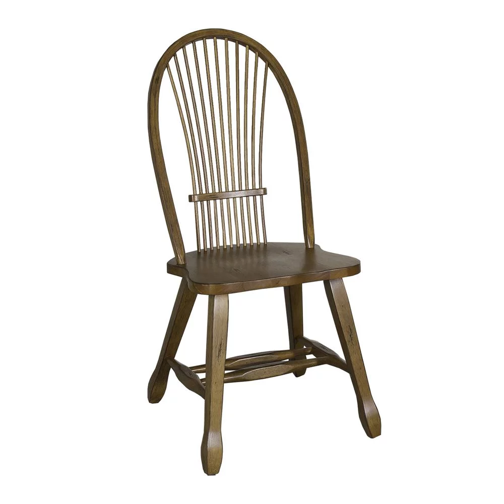 Liberty Furniture Sheaf Back Side Chair - Oak-Set of 2 Traditional Brown