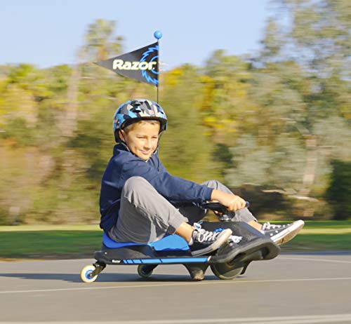 Razor Crazy Cart Shift for Kids Ages 6+ (Low) 8+ (High) - 12V Electric Drifting Go Kart - High/Low Speed Switch and Simplified Drifting System