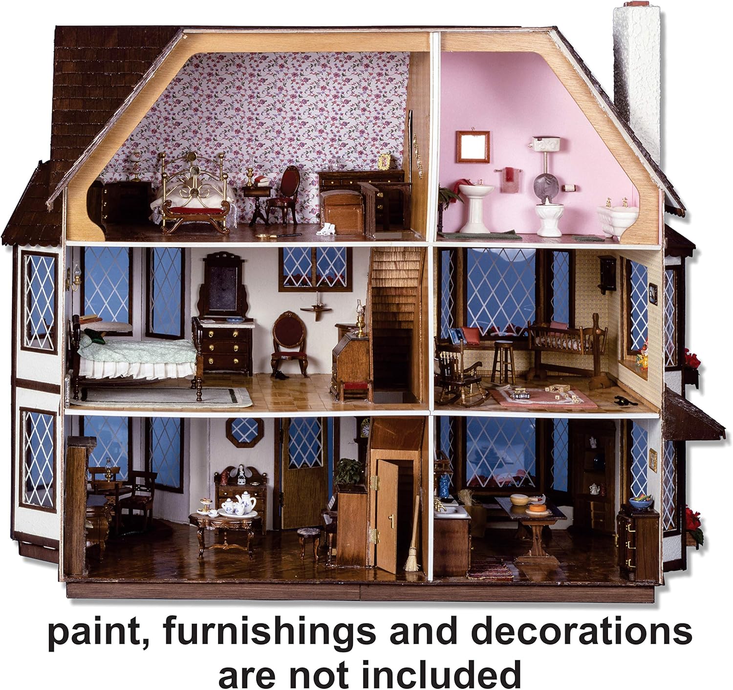 Greenleaf Harrison Dollhouse Kit - 1 Inch Scale