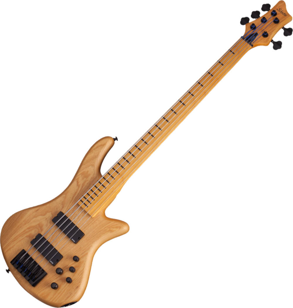 Schecter Session Stiletto 5 Fretless Electric Bass Aged Natural Satin