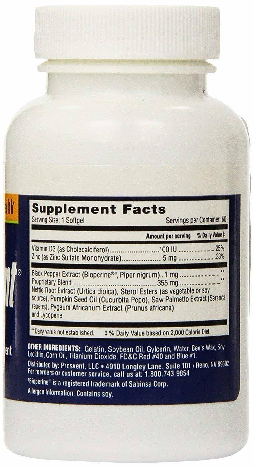 Prosvent - Natural Prostate Health Supplement - Clinically Tested Ingredients