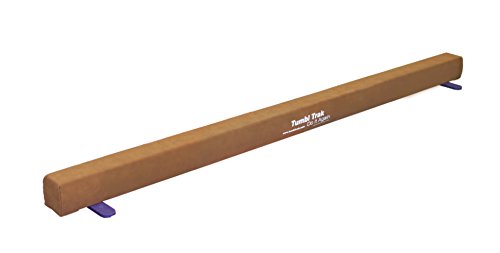 Tumbl Trak 8 Foot Addie Gymnastics Training Suede Balance Beam, High and Low Beam Gymnastics for Home, Non Slip Base, Competition Feel