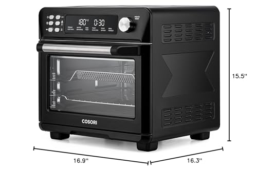 COSORI Smart 12-in-1 Air Fryer Toaster Oven Combo, Airfryer Convection Oven Countertop, Bake, Roast, Reheat, Broiler, Dehydrate