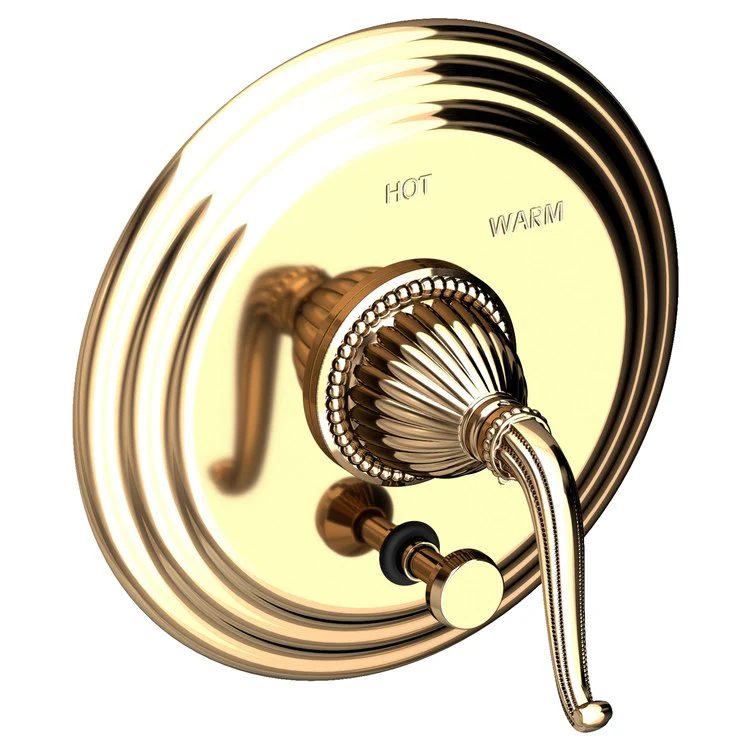 Alexandria Pressure Balance Tub/Shower Valve Trim Only with Lever Handle - Polished Gold PVD