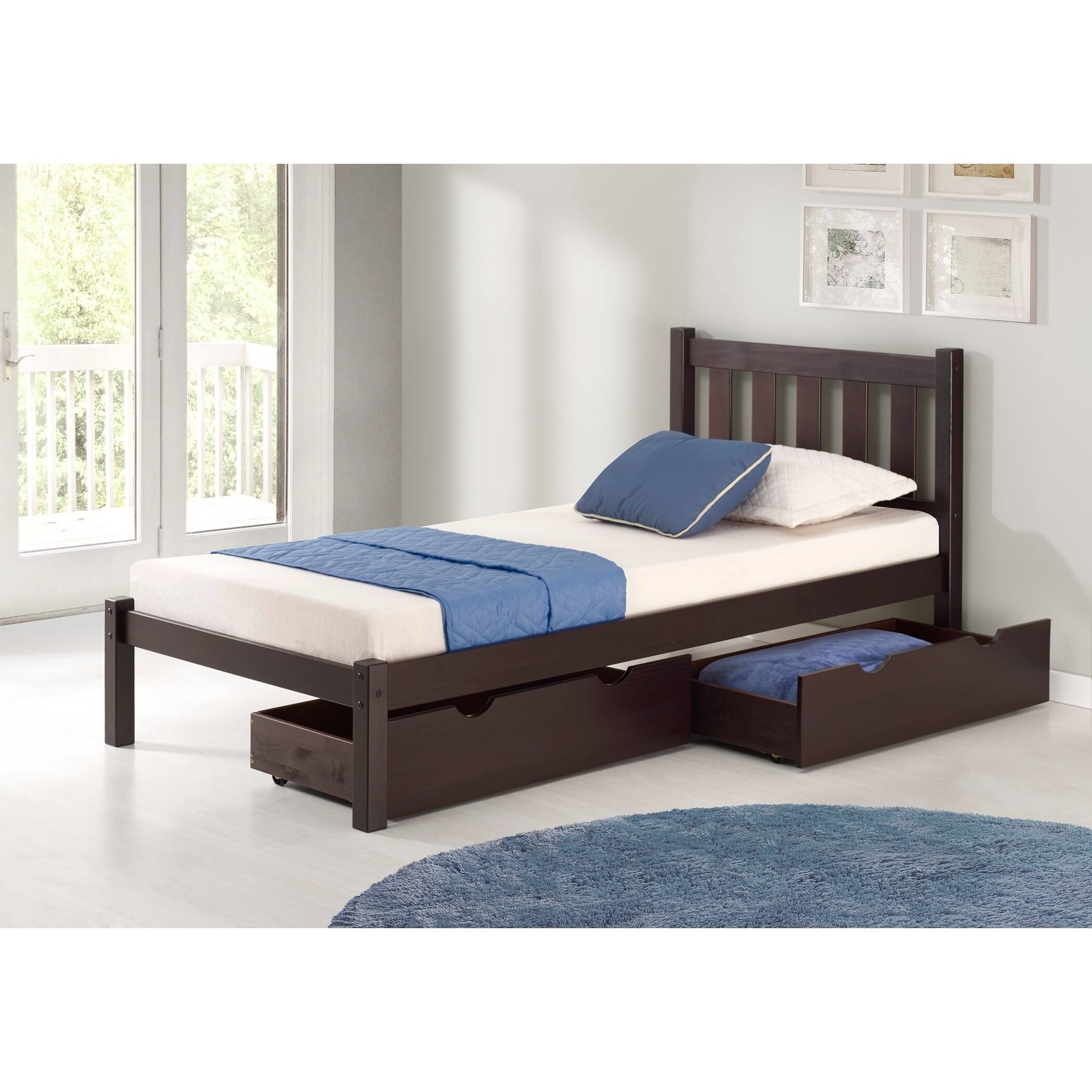 Alaterre Furniture Storage, Set of 2, Espresso Underbed Drawers