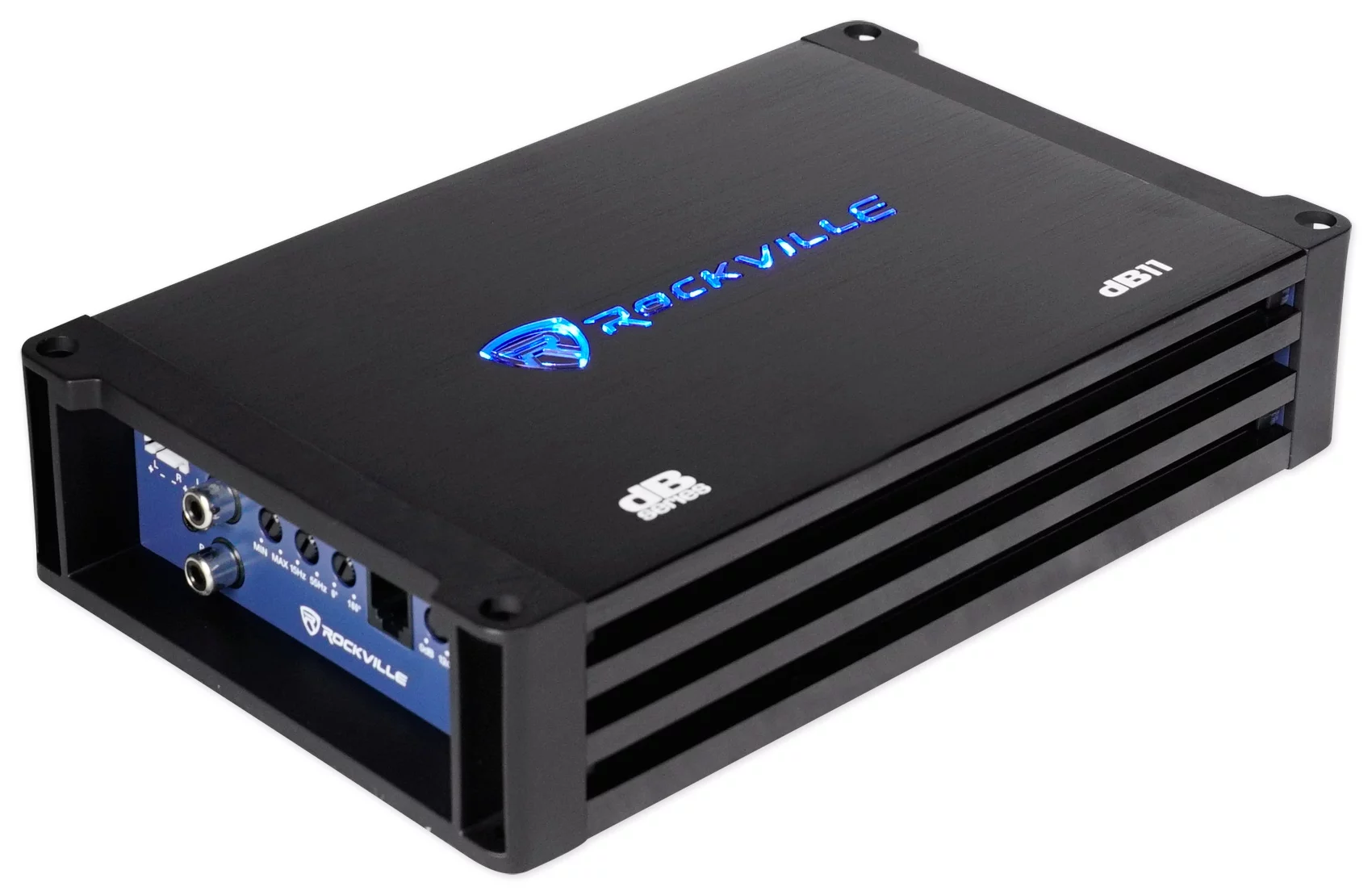 Rockville DK58 PACKAGE Dual 8" 1600w Loaded K5 Car Subwoofer Enclosure+DB11 Amp