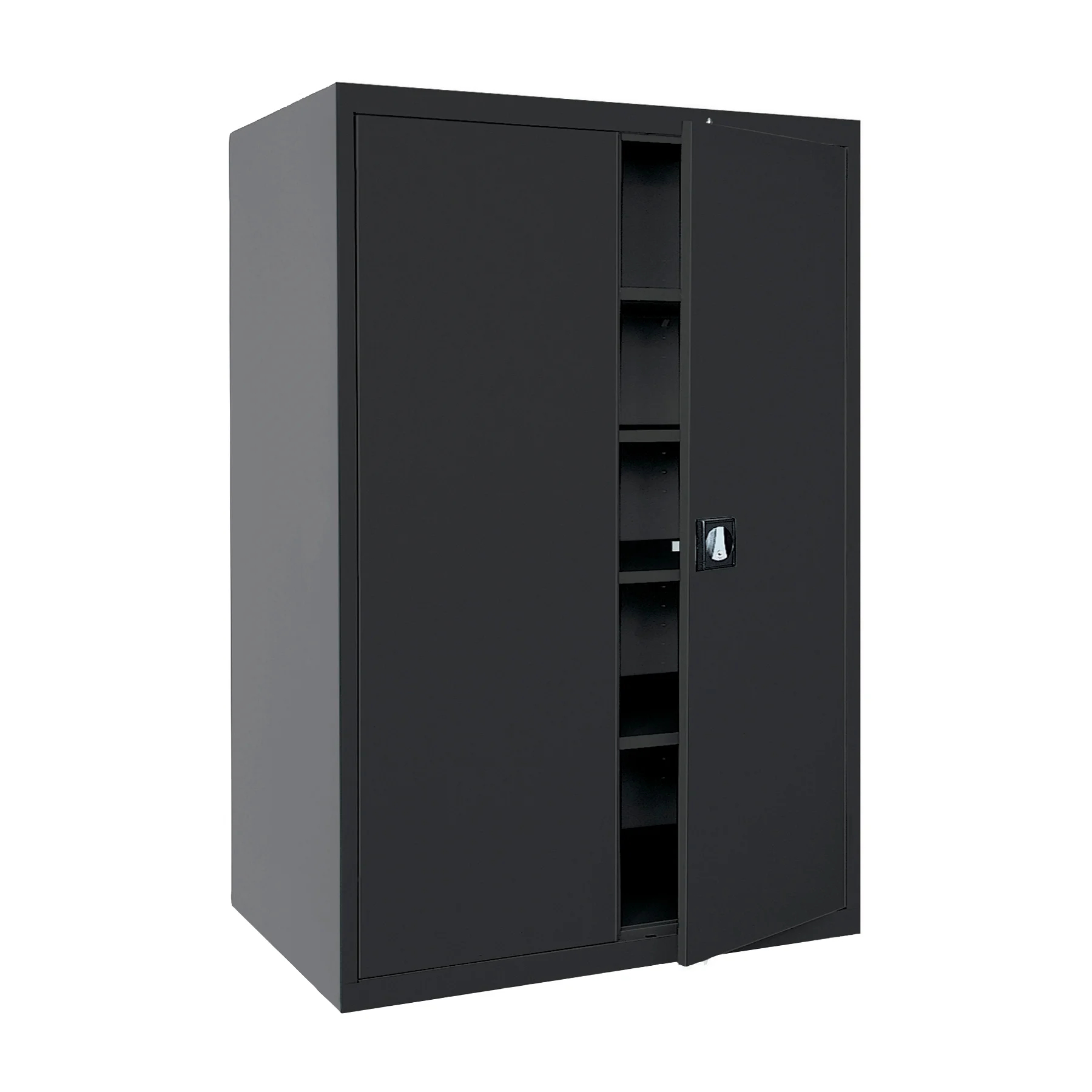 Sandusky Lee 46"W x 24"D x 72"H 5-Shelf Steel Storage Cabinet with Recessed Handle