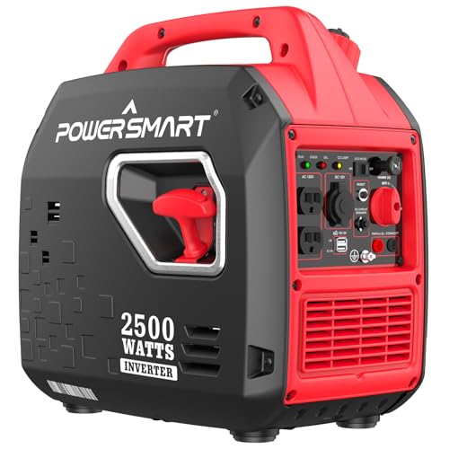 PowerSmart 2500-Watt Portable Inverter Generator with Super Quiet for Camping