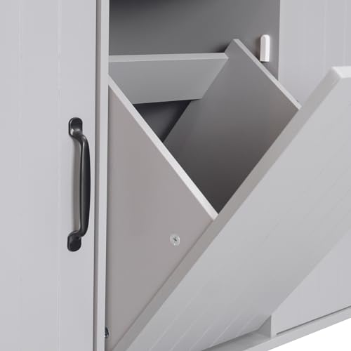 Ball & Cast Farmhouse Kitchen Island with Drop Leaf & Barn Door,Rolling Kitchen Cart on Wheels with Power Outlet,3 Large Drawers
