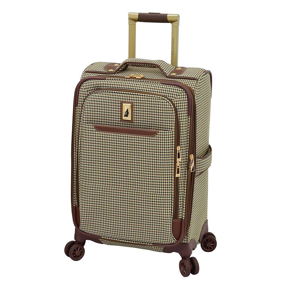London Fog Cambridge II 29x22 Expandable Spinner (Olive Houndstooth)