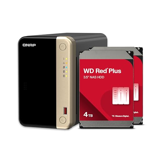 QNAP TS-464-8G-US 4 Bay High-Performance Desktop NAS with Intel Celeron Quad-core Processor