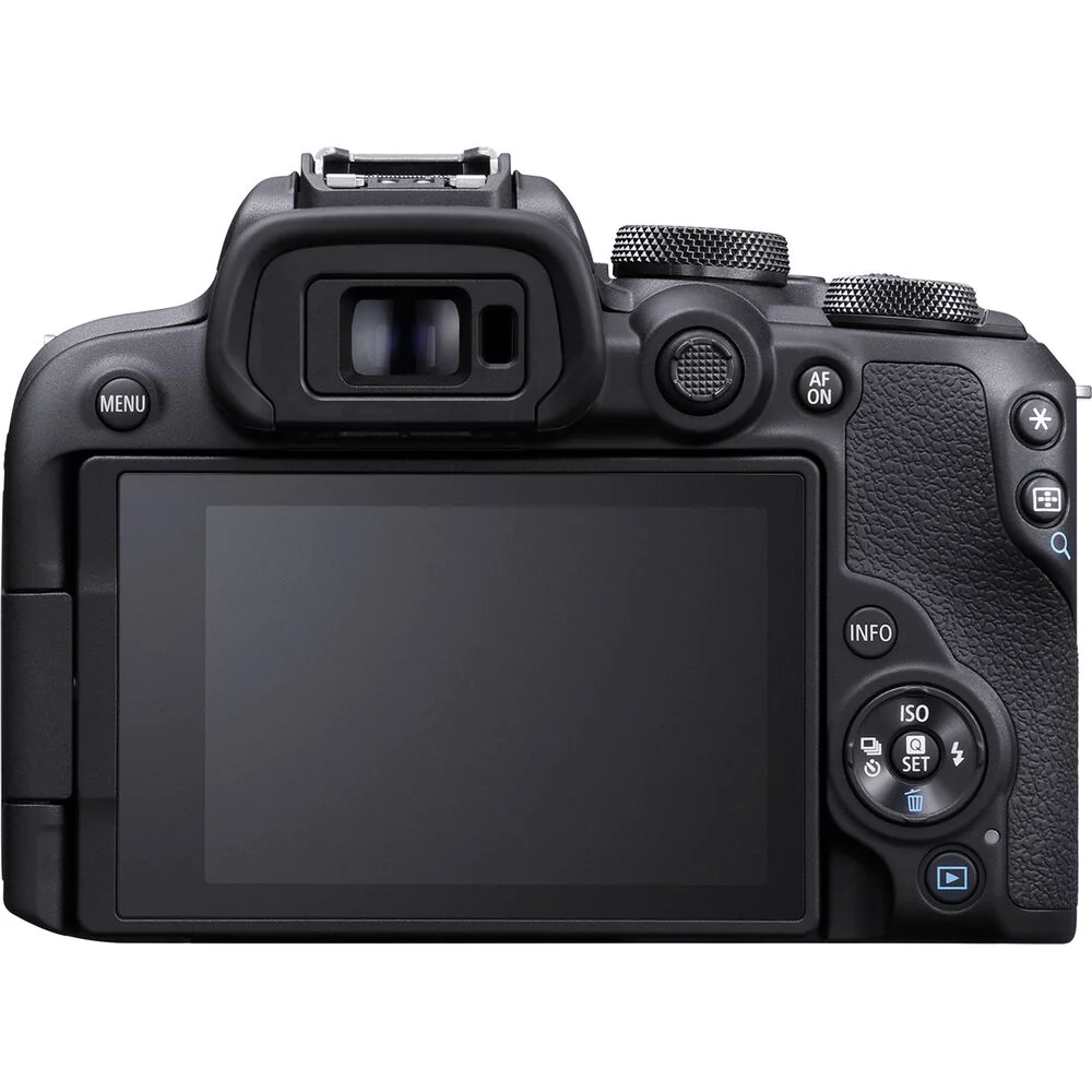 Canon EOS R10 Mirrorless Camera with 18-150mm Lens (5331C016) + Sony 64GB TOUGH SD Card + Bag + Card Reader + Flex Tripod + Hand Strap + Memory
