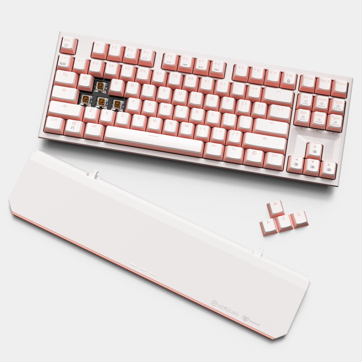 HEXGEARS X3 TKL Wireless Mechanical Keyboard with Blue Kailh Box Switches, Ironman Color Tenkeyless Compact Keyboard for Gaming, Typing