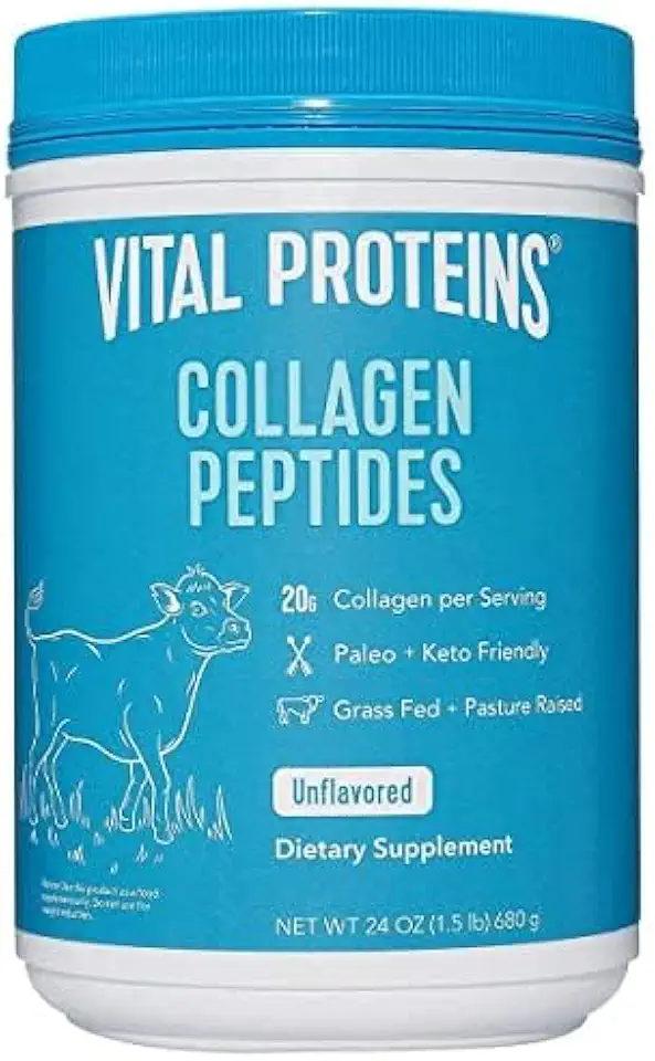 Vital Proteins Collagen Peptides Powder, Promotes Hair, Nail, Skin, Bone and Joint Health, UNFLAVORED 24OZ & Chocolate 32OZ (Variety)