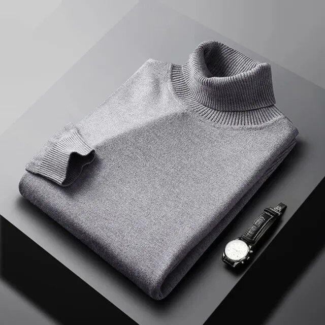 Lorenzo™ | Premium Cashmere Turtleneck Sweater