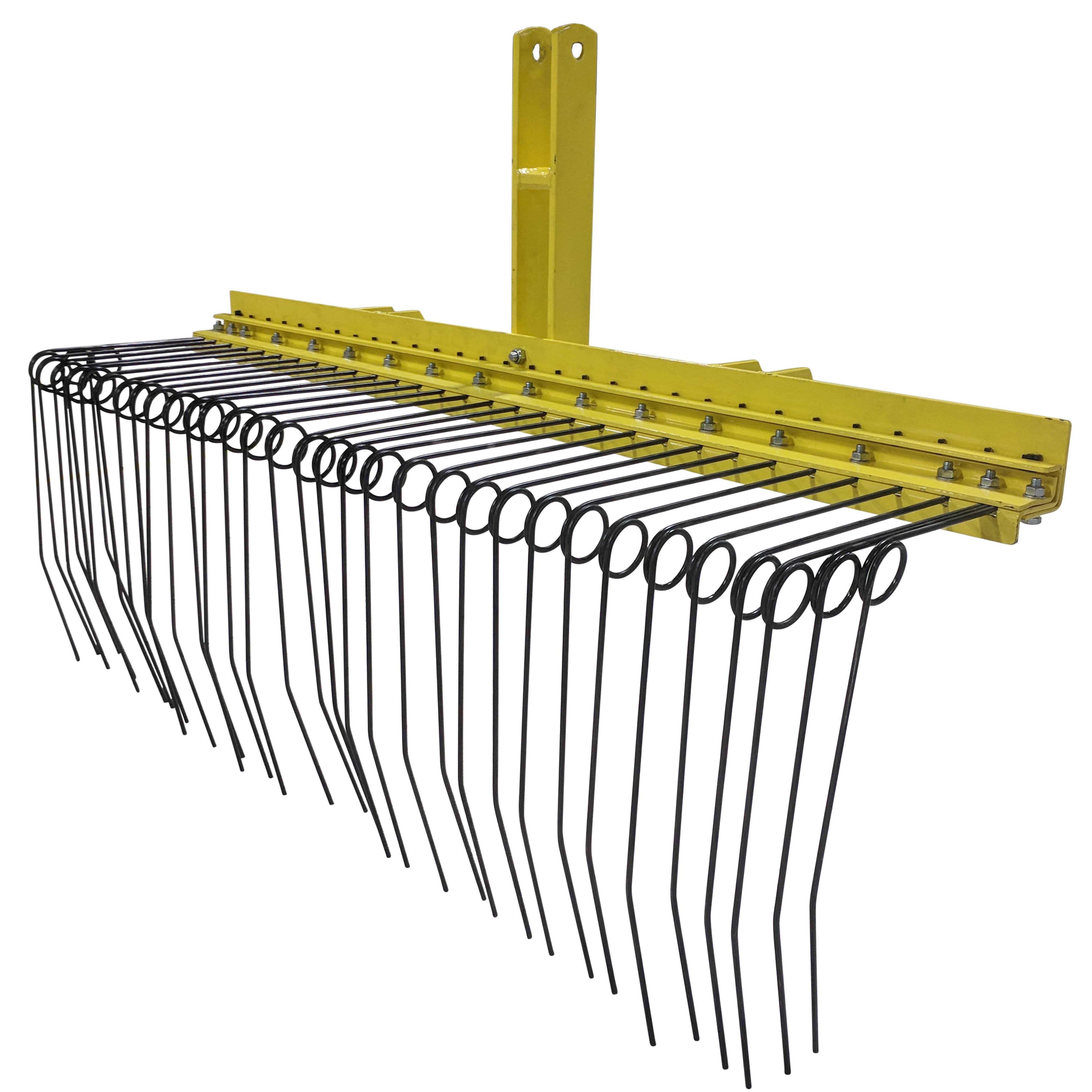 Titan 6 ft 3 Point Pine Straw Needle Rake for Cat 1, 3 Point