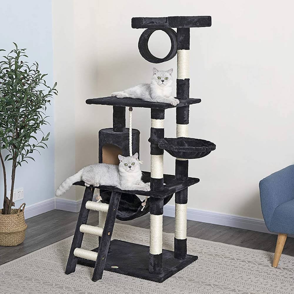 Go Pet Club Cat Tree Condo Furniture, Brown, 62x22