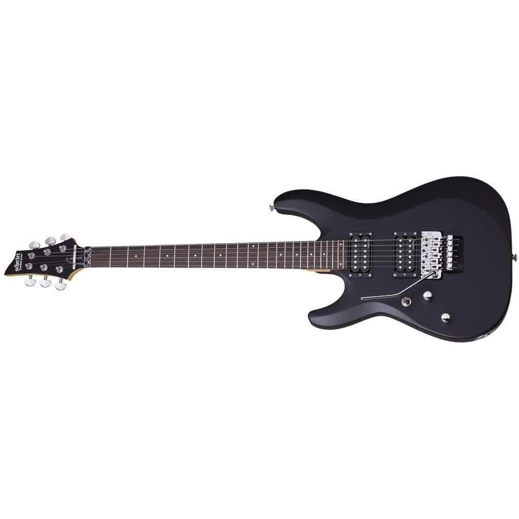 Schecter C-6 FR Deluxe Left Handed Electric Guitar Satin Black