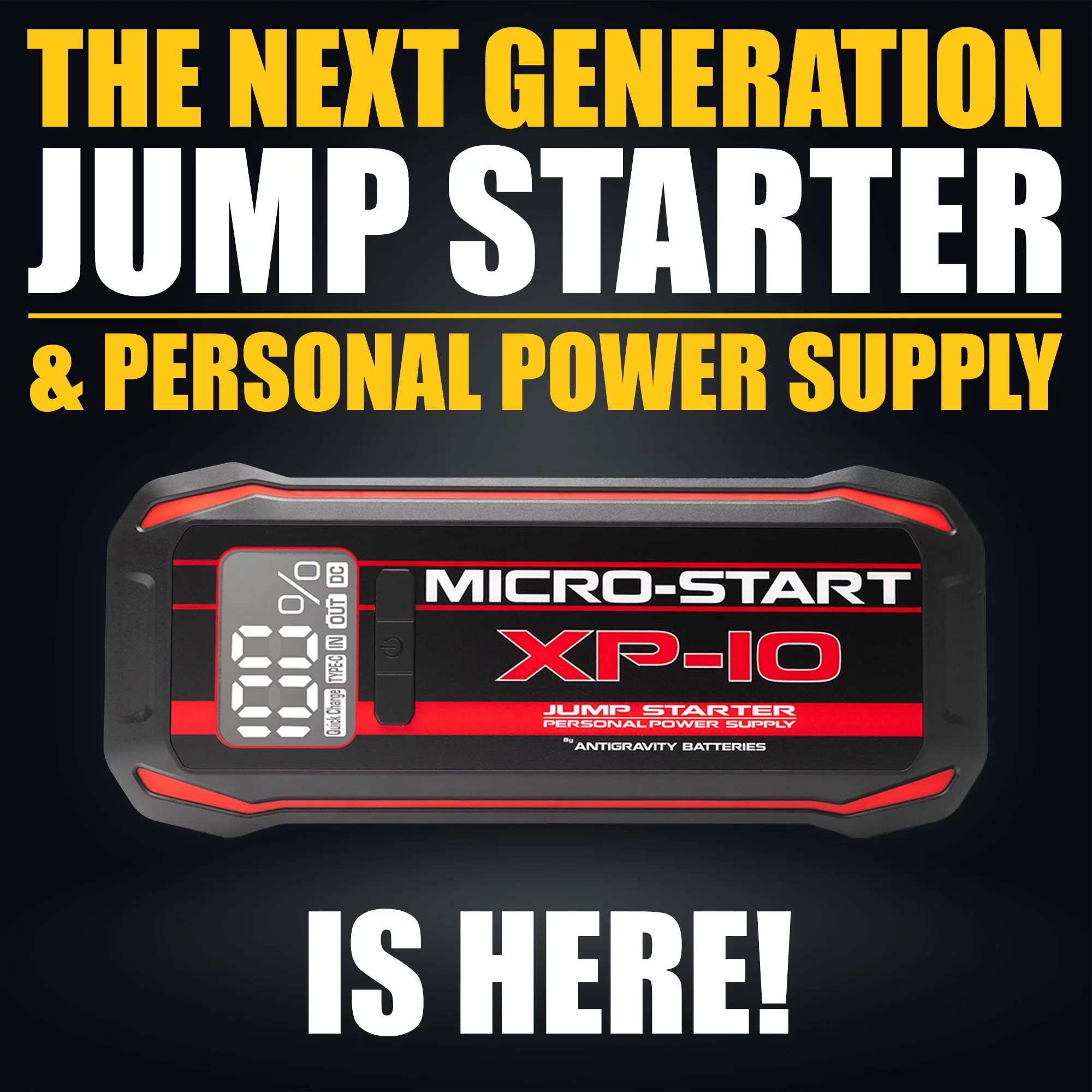 Antigravity Micro-Start XP-10 3000A 12V Lithium Jump Starter Portable Power Supply