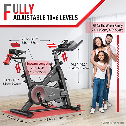 JOROTO X2|X2PRO Exercise Bike, X4S Bluetooth Stationary Indoor Cycling Bike with Readable 100 Levels Magnetic Resistance