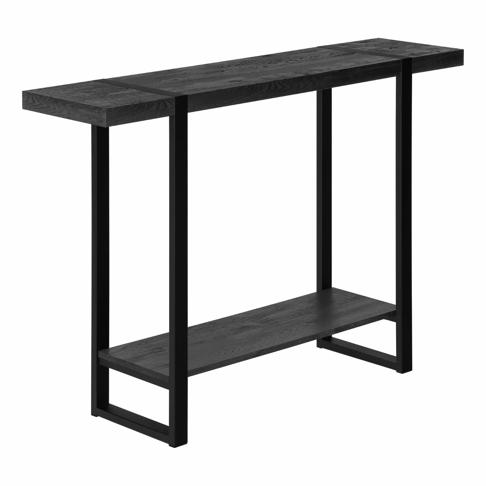 Accent Table Console Entryway Narrow Sofa Bedroom Metal Black