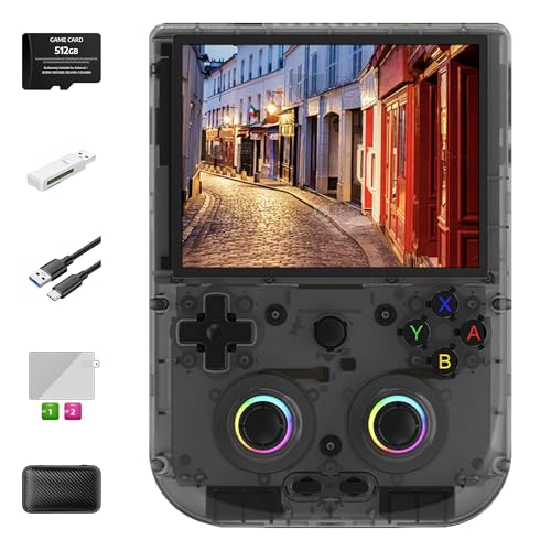 RG406V Handheld Game Console 42K+ Retro & Modern Games 30 Emulators 4-inch Touchscreen Android 13 Unisoc T820 Video Games Multi Game Console for Kids