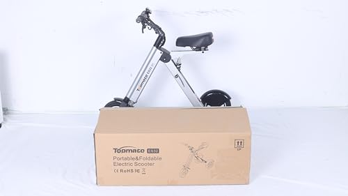 TopMate ES32 Electric Scooter 3 Wheels Foldable Trike with Seat for Adults, Light Weight with Reverse Function and Key Switch