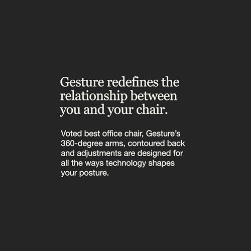 Steelcase Gesture Office Chair - Ergonomic Work Chair with Wheels for Carpet - Comfortable - Intuitive-to-Adjust for Desk - 360-Degree Arms