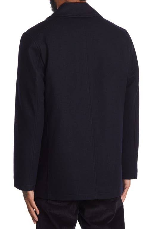 Nautica Men&s Three-Button Pea Coat - Dark Navy