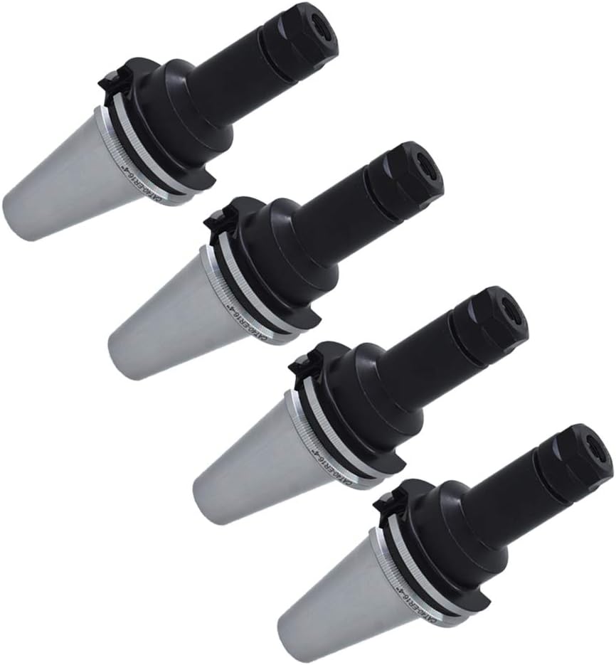 4Pcs CAT40 Tool Holder ER16 Collet Chuck Set length 4/100mm Chuck Tool Holder Set Mill Holder for CNC Engraving Machine Milling Lathe(4Pcs