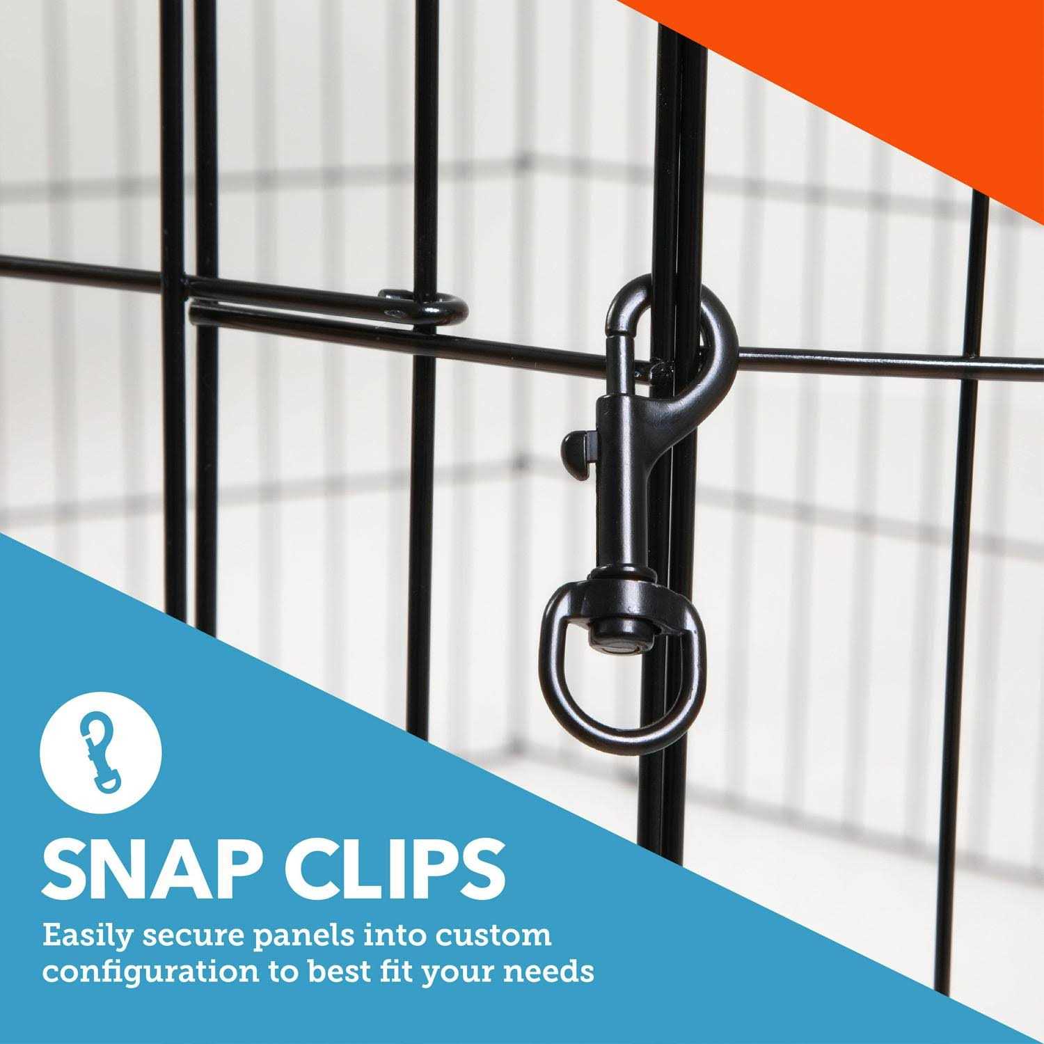 Vibrant Life 8-Panel Pet Exercise Play Pen with Door - Pet Supplies online store