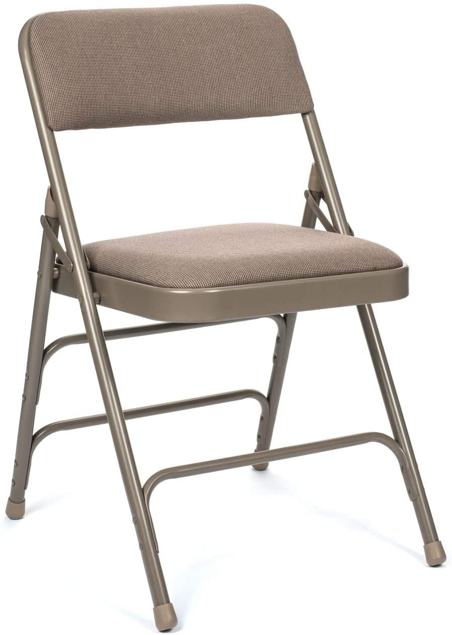 5pc. XL Series Folding Card Table and Triple Braced Fabric Padded Chair Set, Commercial Quality, Black, 38 x 38 x 29.5